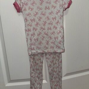 Milkberry Pink Bow Kids Pajamas